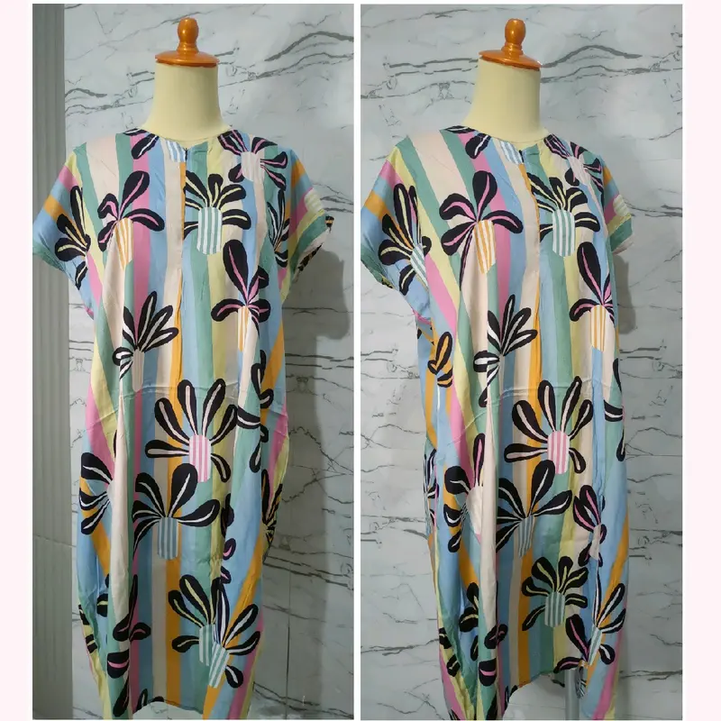 Daster motif bahan Rayon premium LD 115-120 PB 100 - Busui 4