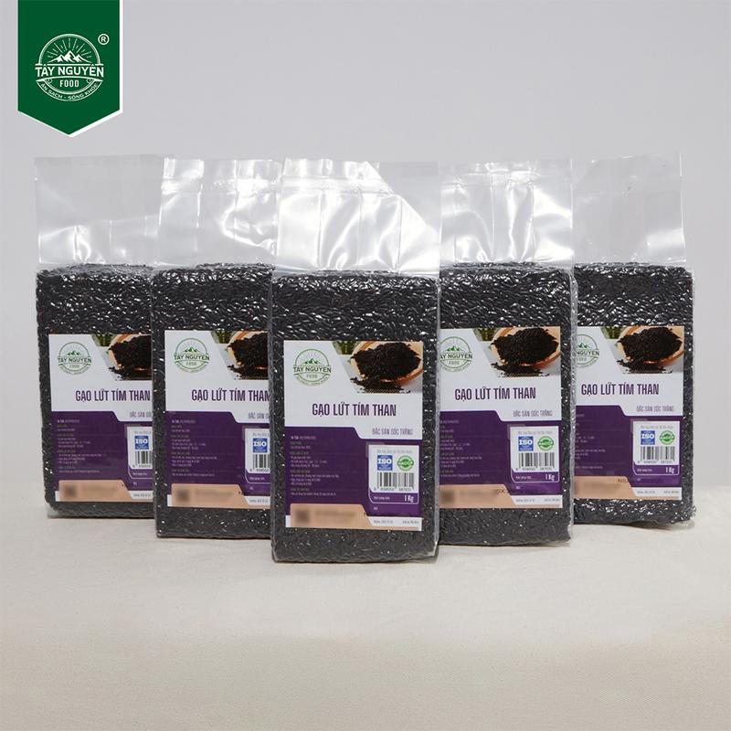  Combo 5Kg Gạo Lứt Tím Than Sóc Trăng Healthy Eatclean Tây Nguyên Food - Việt Nam 