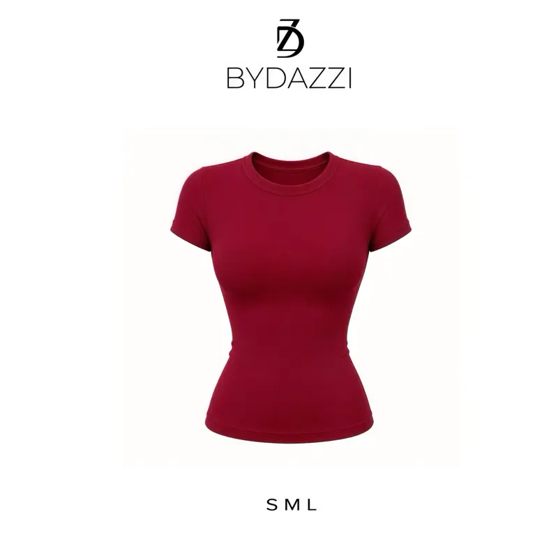 Áo thun trơn nữ cổ tròn vải cotton mịn DAZZI form ôm babytee Women A016 | BigBuy360 - bigbuy360.vn Áo thun trơn nữ cổ tròn vải cotton mịn DAZZI form ôm babytee Women A016 | BigBuy360 - bigbuy360.vn
