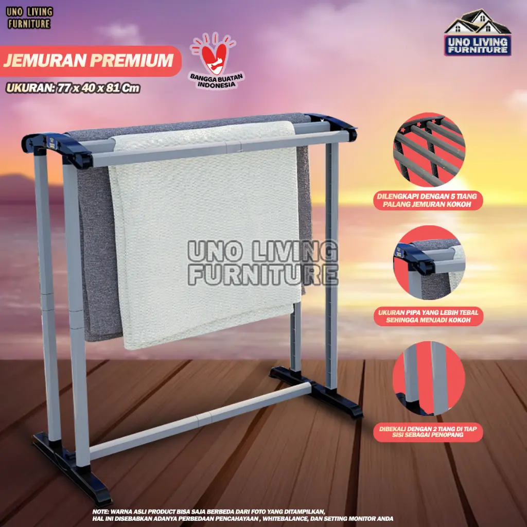 JEMURAN HANDUK KUAT KOKOH RAK HANDUK TOWEL STAND JEMURAN KINGDOM ARIES KUAT