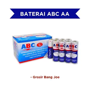 BATERAI ABC AA ZINC R6 BIRU BOX ( ISI 24 ) BATERAI JAM DINDING A2 PROMO!!! Anak Mic Wireless Drone Batre