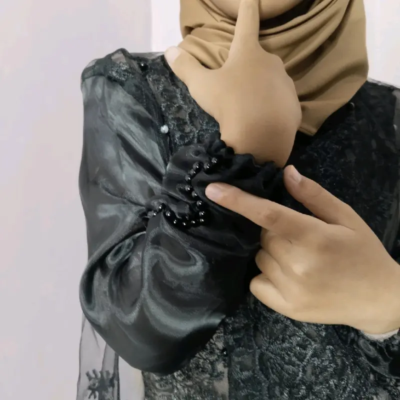 Tunik Couple Hananque Ibu dan Anak Usia 1-13 Tahun dengan Brokat Kondangan Full Payet Mix Organza Bridesmaid untuk Pasangan Wanita Wanita Keluarga Motif 6