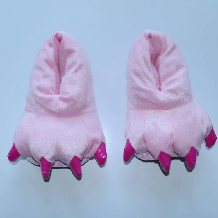 Product Introduction of Cartoon Animal Shoes Paw Shoes Autumn and Winter Lovers Bag with Warm Shoes Men and Women Children Monster Home Shoes 10