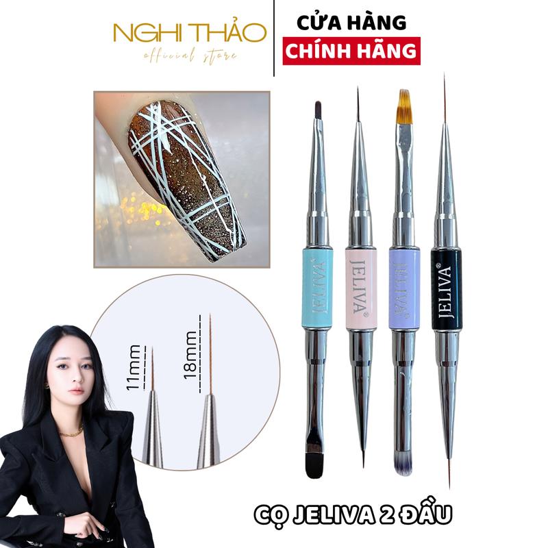 Cọ vẽ nét nail 2 đầu JELIVA
