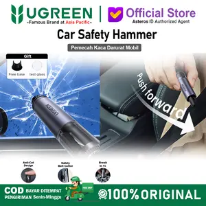 UGREEN Emergency Hammer Pemecah Kaca Jendela With Cutter 80541