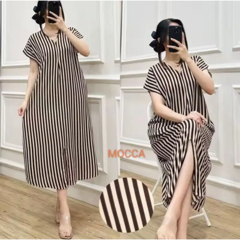 CUCI GUDANG DASTER RAYON MOTIF SALUR TERBARU 2024 2