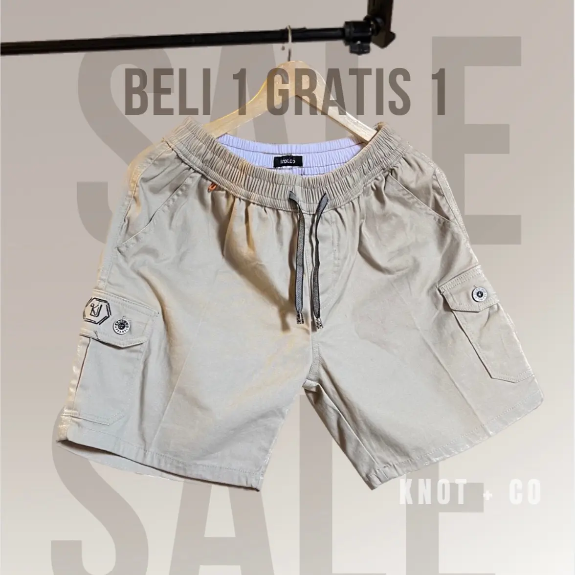 BELI 1 GRATIS 1 / BOARDSORT CARGO / Celana Pendek Pria Dewasa / Celana Pendek Short Premium / Celana Pendek Cowom Santai / Katun / Celana Pendek / Bawahan Pria / melar / celana pendek cowok / celana pendek pria / celana cargo unfinished khaki【cargo】