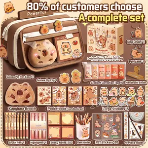 Ready Capybara Tempat alat tulis kotak pensil aesthetic Tas PenaTempat Pencil Tas Pensil kapasitas besar Ori!!