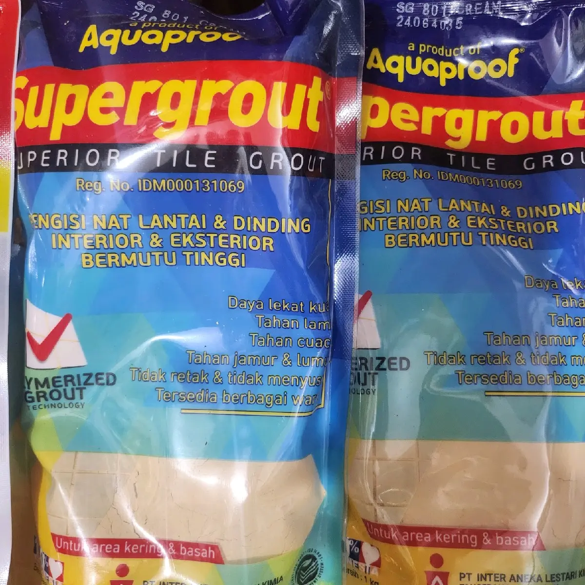 Semen Pengisi Nut Keramik / Aquaproff / 1 kg