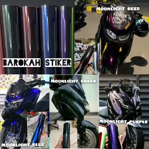 Skotlet Motor Sticker Hitam Lembayung Premium