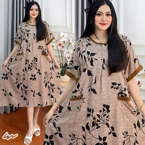 Daster Gemoy Bahan Rayon Premium LD 130cm PB 115cm Busui Friendly