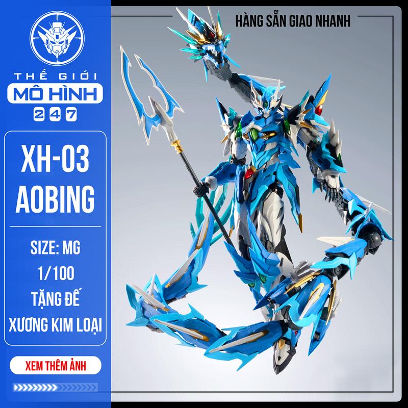 SẴN HÀNG Mô hình lắp ráp MNP-XH03 Aobing MNP XH03 Ao Bing Motor Nuclear Tặng base và khung xương kim loại
