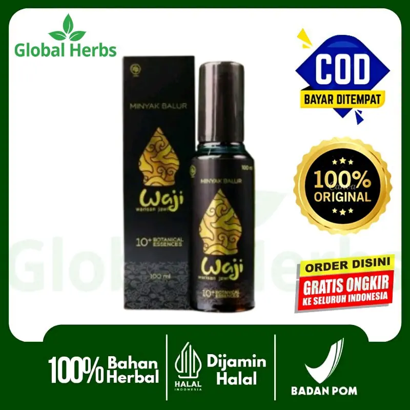 Minyak Balur Waji Warisan Jawi Basmi Gatal-Gatal Tanpa Panas Dan Lengket Rasakan Khasiatnya Secara Cepat 100ML Extract Perawatan balurwaji