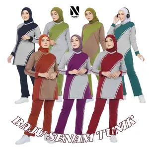 Nano Sportswear Baju Senam Muslim Wanita / Baju Senam Muslim Das Tunik / Baju Senam Wanita / Setelan Baju Senam