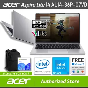 ACER Aspire Lite 14 AL14-36P-C7VD Intel N4500 8/512GB SSD Windows 11 OHS M365 14" FHD IPS Silver