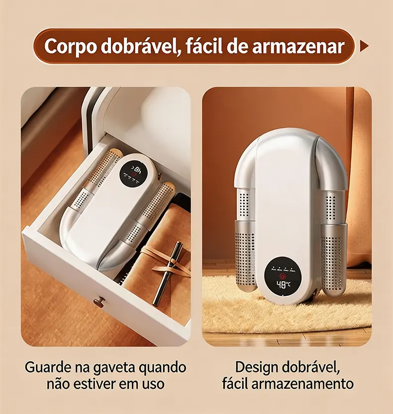 Secador de sapatos telescópico, secador de sapatos doméstico inteligente com tela sensível ao toque e temporizador, secador de sapatos dobrável, aquecedor de sapatos e secador de sapatos.220v Secador de sapatos telescópico, secador de sapatos doméstico inteligente com tela sensível ao toque e temporizador, secador de sapatos dobrável, aquecedor de sapatos e secador de sapatos.220v