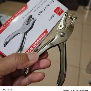 Pembolong Kertas 1 Lubang 6MM Pelubang Kertas Tunggal One Hole Punch Perforator Single ATK3007