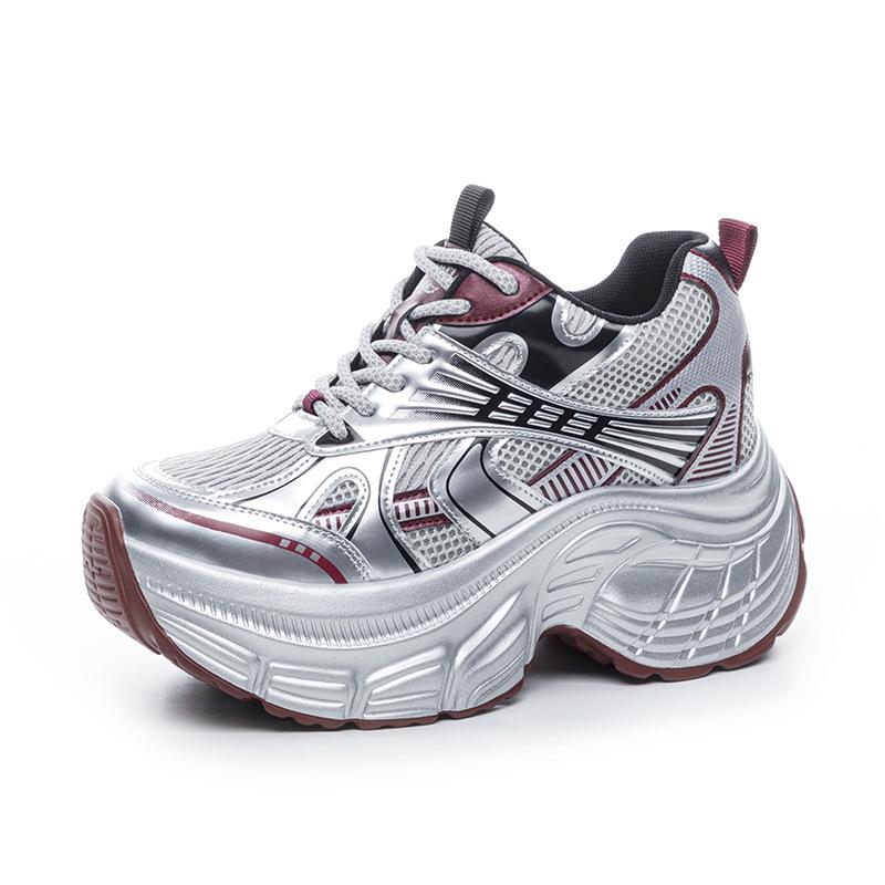  Jebee shoes - Giày thể thao nữ  8cm mới 2025 chất da bò tách và vật liệu cao cấp siêu nhẹ - JB597 