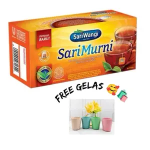 Teh Sariwangi Sari Murni Hitam Isi 25 BUY 2 FREE GELAS Harga diatas untuk 1Pcs