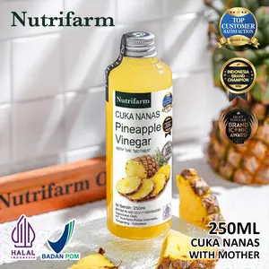 NUTRIFARM CUKA NANAS PINEAPPLE VINEGAR 250ML ORGANIK WITH MOTHER