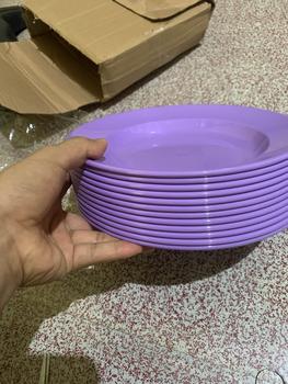 Product Review of Promo 1 Lusin Piring Melamin Asli SNI Model Bulat Besar Dan Tahan Panas from h**7 0
