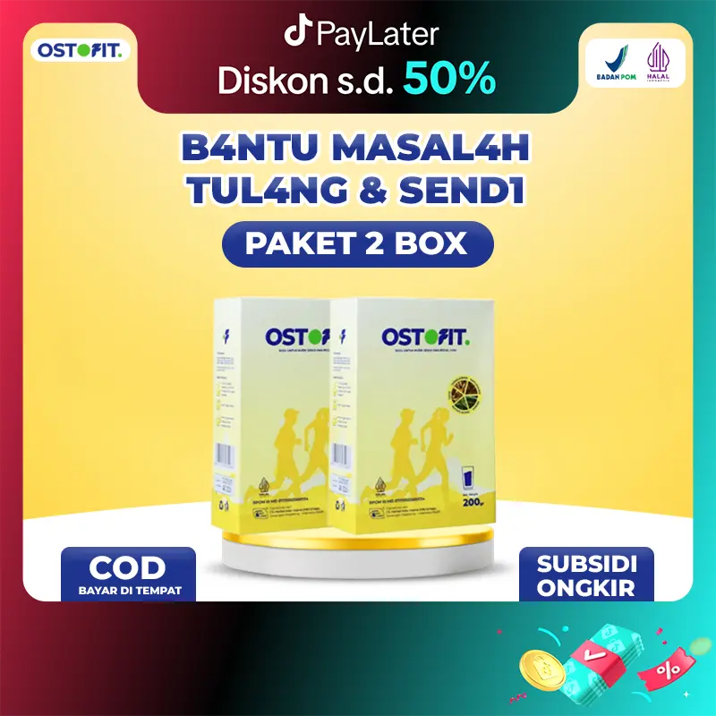 Susu Ostofit 2 Box Original | Minuman Susu Bubuk Murni HALAL BPOM | AKUN RESMI OSTOFIT [Bisa COD]
