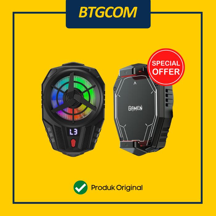 Gambar PENDINGIN HANDPHONE FAN COOLER GAMEN GMR10 HEATSINK MAGNETIC dari btgcom Kota Denpasar Tokopedia