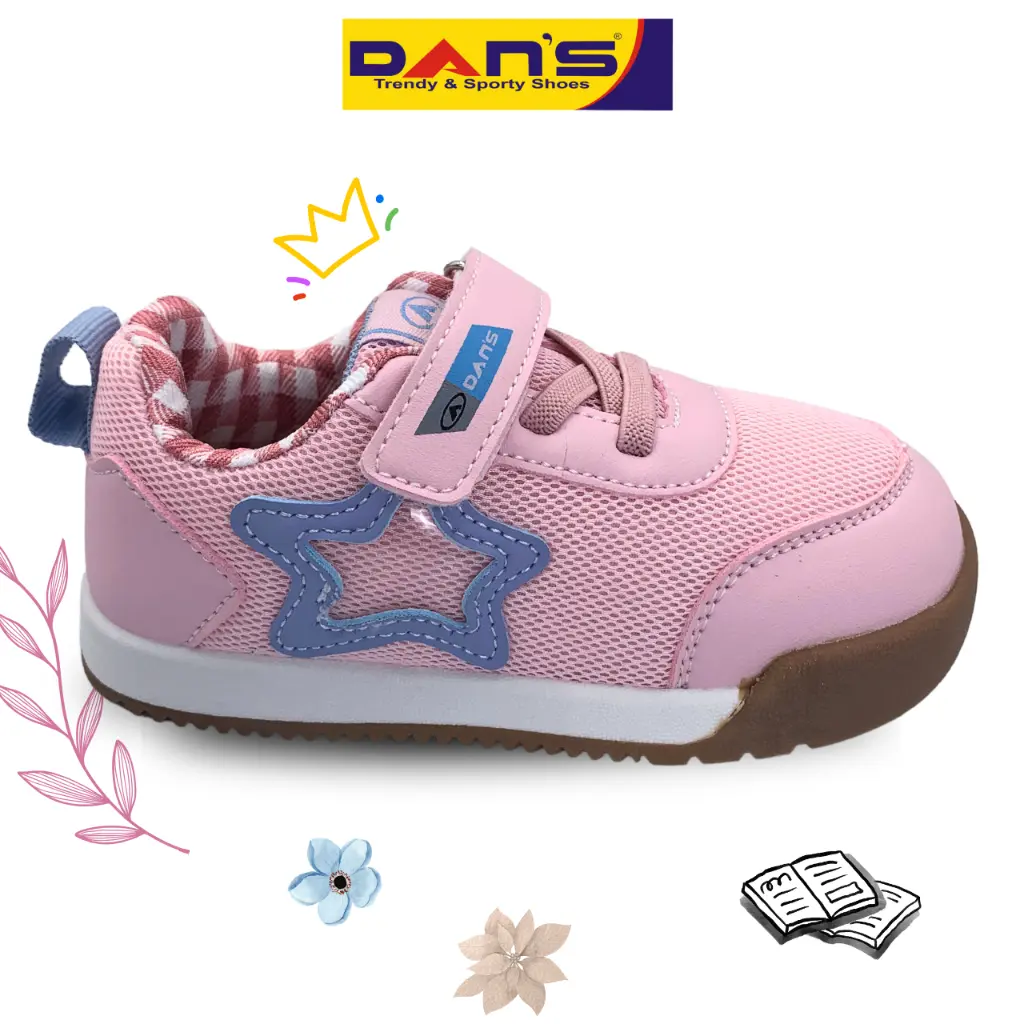 Sepatu Dans Leoric Sepatu Sneakers baby Perempuan - Pink