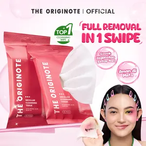 The Originote Micellar Cleansing Tissue 10 sheets - Membersihkan Make Up cooling acid cleansing water oil Remover Pembersihan facial Make Up Melembapkan Wajah Remover Cleanser Pembersihan Mengencangkan Melembapkan Kulit Kering