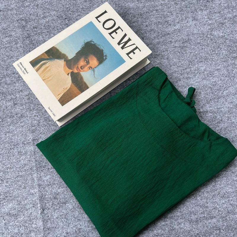 [Tsurayaa] Ashley Baju Atasan Top Blouse Basic Serut Wanita Jumbo Polo Linen Korean Style LD 120 Cm Oversize 7