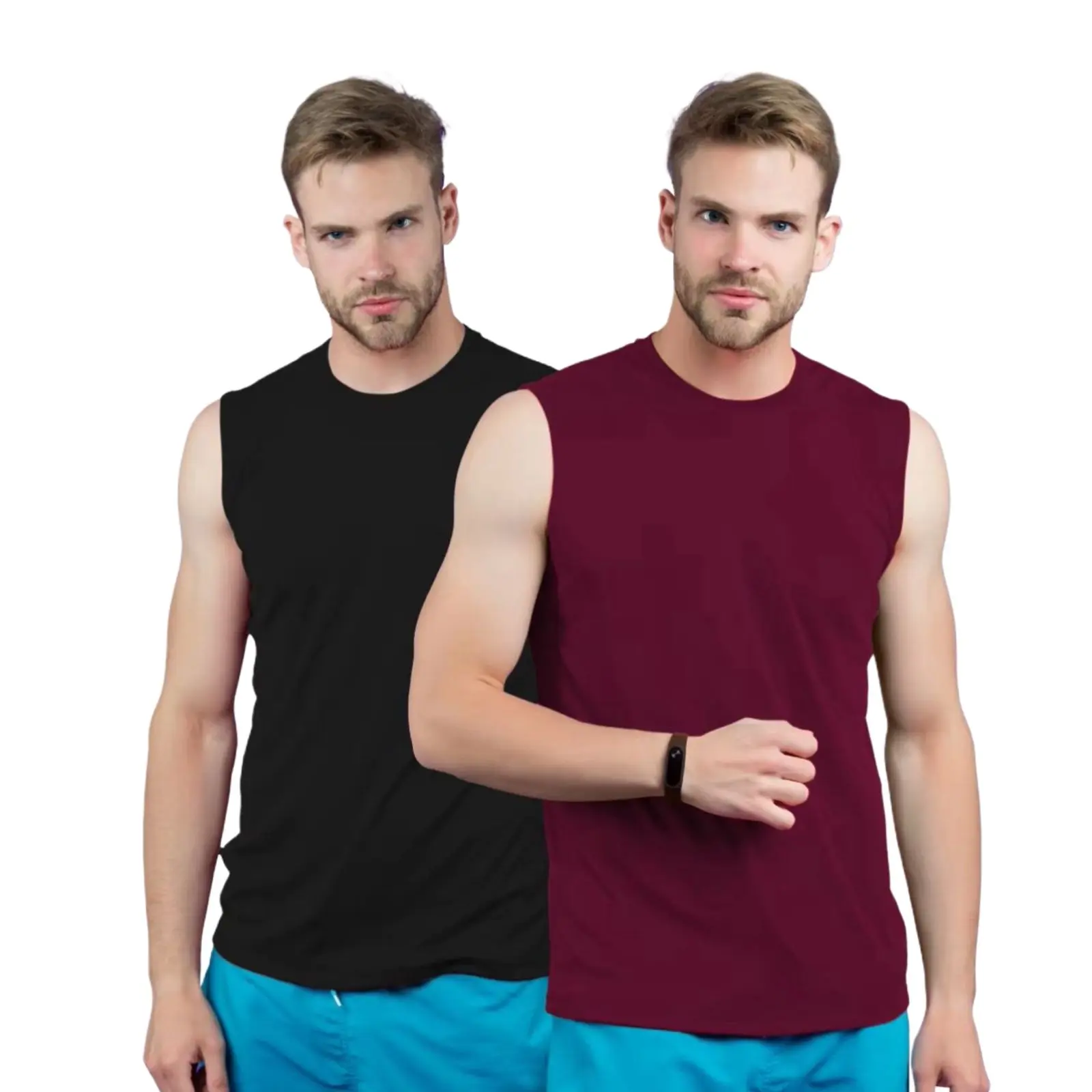 PAKET 5PCS 100RIBU Singlet Tanktop Pria Polos Basic / Kaos Katun Combed 30S Tanpa Lengan Dewasa