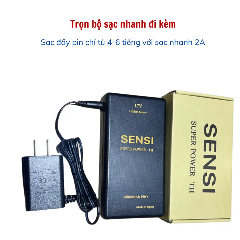Áo điều hòa SENSI 40.000mAh 17V cao cấp, chạy 14-18 tiếng, size S-XXXL cho mọi cân nặng 6