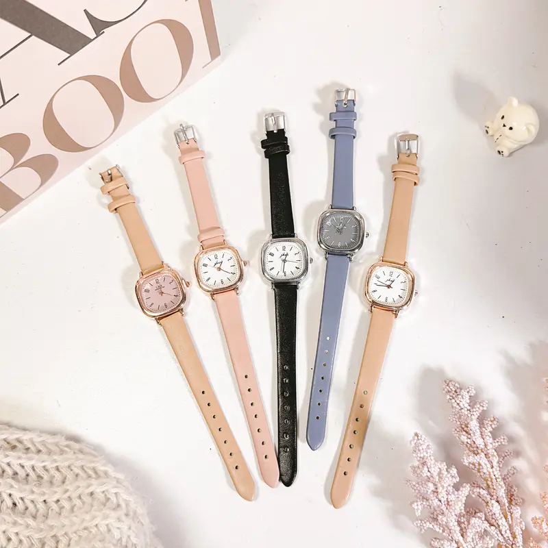 MYB | Helga | Jam Tangan Kulit Sintetis Free Box | Stainless 6