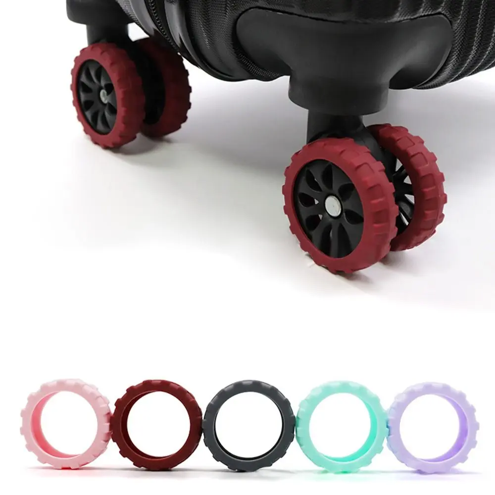 Giày Bánh Xe Hành Lý Du Lịch Bằng Silicon, 8 Cái / Bộ, Phụ Tùng Vali Thông Dụng Trục Với Âm Thanh Im Lặng, Hộp Xe Đẩy Bánh Xe, Giảm Mài Mòn Bánh Xe, Giảm Tiếng Ồn, Bánh Xe Vali Vỏ Bảo Vệ, Cho Hành Lý