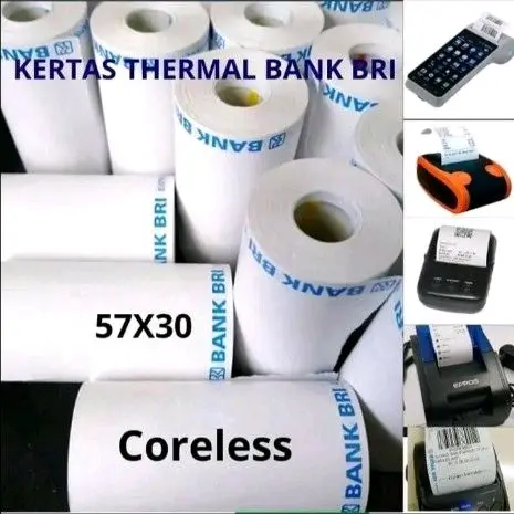 30 roll kertas thermal bri 58x30mm termurah Paper