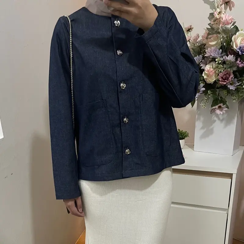 ￼Celin blazer  | blazer wanita | gold button | atasan wanita 8