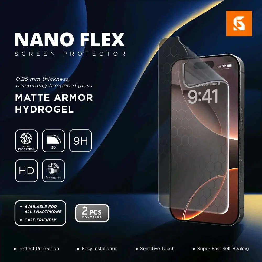 GSOL Nano Flex Matte Armor Screen Protector semua tipe Handphone anti gores hydrogel - BUKAN TEMPERED GLASS Buy 1 Get 1 dapat 2 pcs anti gores Layar