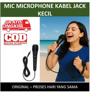Mic Karaoke Microphone Kabel Murah Jack Kecil