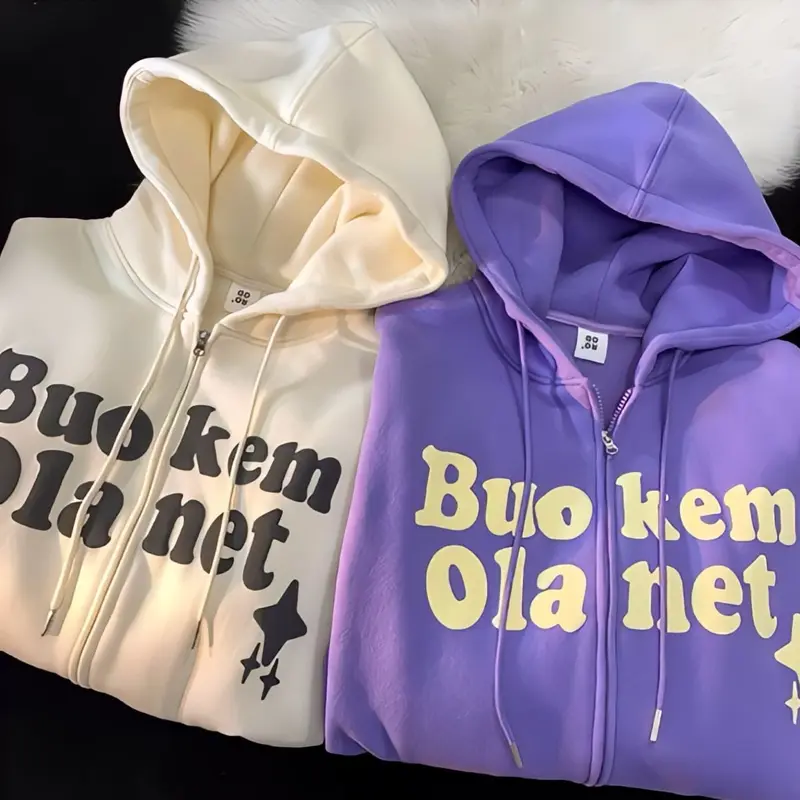 Zipper BUO KEM Y2K korean style harajuku  ullzang jaket hoodie sweater baseball ootd trend fashion viral terbaru anak muda jaman sekarang bigsize oversize pria wanita cewek cowok outfit santai remaja dewasa fleece tebal murah best seler jumbo modern S-6XL 8