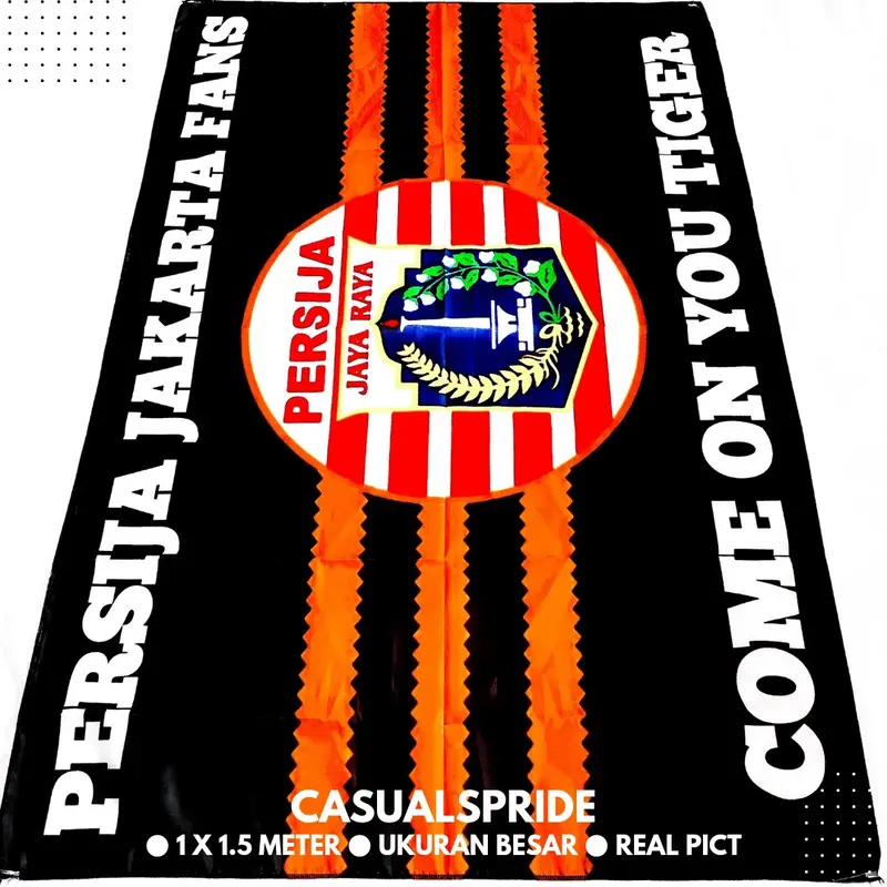 Bendera Persija Jakarta The Jack Ultras Curva Nord 1928 Casuals Ukuran Besar - Koleksi Bola Indonesia yang Spesial 7