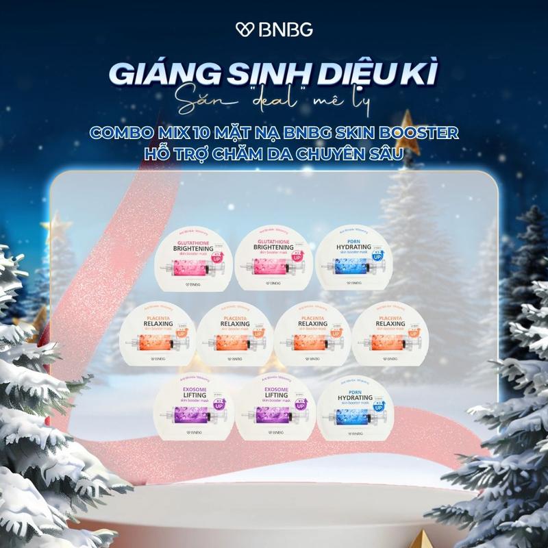 KOL-Độc Quyền Combo 10 Mặt Nạ BNBG MIX Tinh Chất Hỗ Trợ Tăng Cường Dưỡng Da BNBG Skinbooster Mask 30ml x10