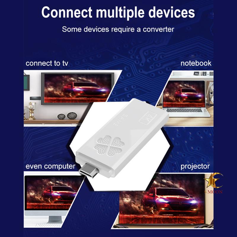 SMOON118P - PLAYGAME - DOUBLE STICK - 30.000+ GAMES - FOR TV + COMPUTER + PROYEKTOR - NO NEED WIFI 7