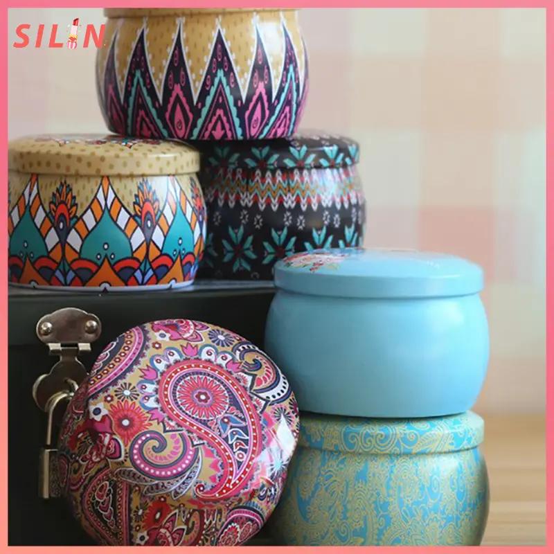 thùng retro hoa thùng hộp lưu trữ trà hộp quà kẹo