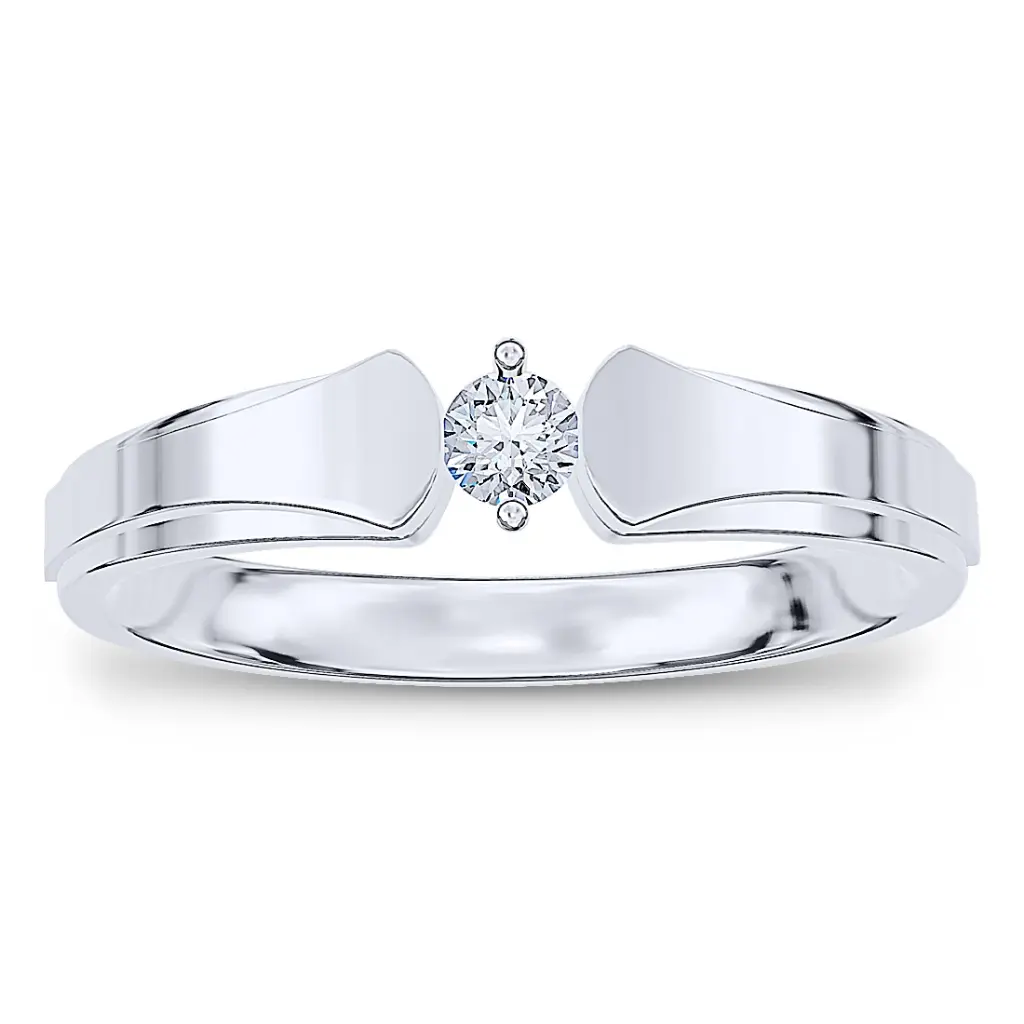 [For Him] Michael Trio Cedar Diamond Ring in 18k White Gold