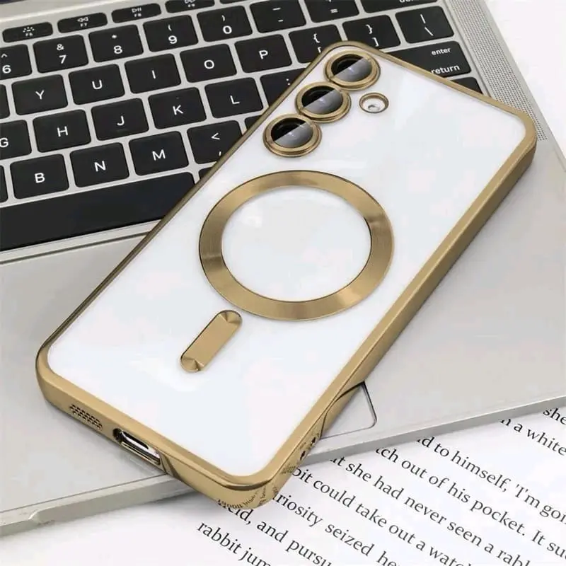 Casing Magsafe Clear Samsung Galaxy A55 5G A15 5G/4G Case Magnetic wirelless Charging Softcase