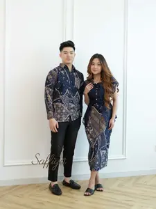 SAFFIYA-Rosemary Batik | Kemeja, Dress & Kebaya Batik Modern (DIJUAL PISAH) – Kondangan, Pesta, Gereja, Natal Couple