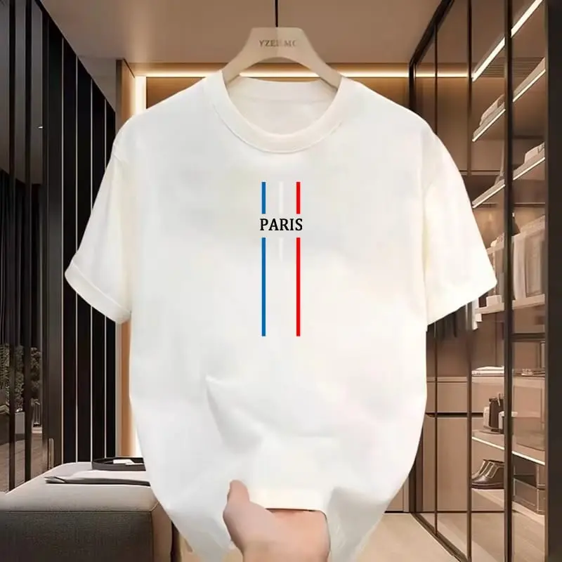 Kaos Paris List Distro Pria Keren Unisex HItam Katun Combed 24s 2