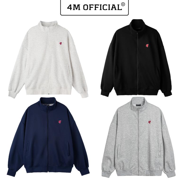 Áo khoác Sweater 4M OFFICIAL form boxy chất nỉ 2 da, Sweater unisex nam nữ