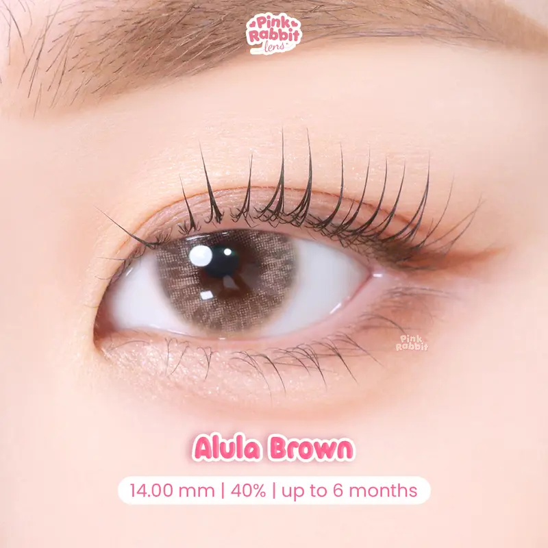 PINKRABBIT SOFTLENS ALULA BROWN - Normal, Minus 0.50 S/D 10.00 (1PCS/Sebelah) 1