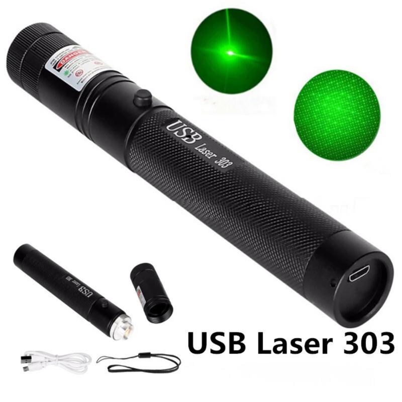  đèn laser 303 chiếu xa 5km Đèn Laser Siêu Mạnh-Đèn Laser 303 Tia Sáng Xanh 